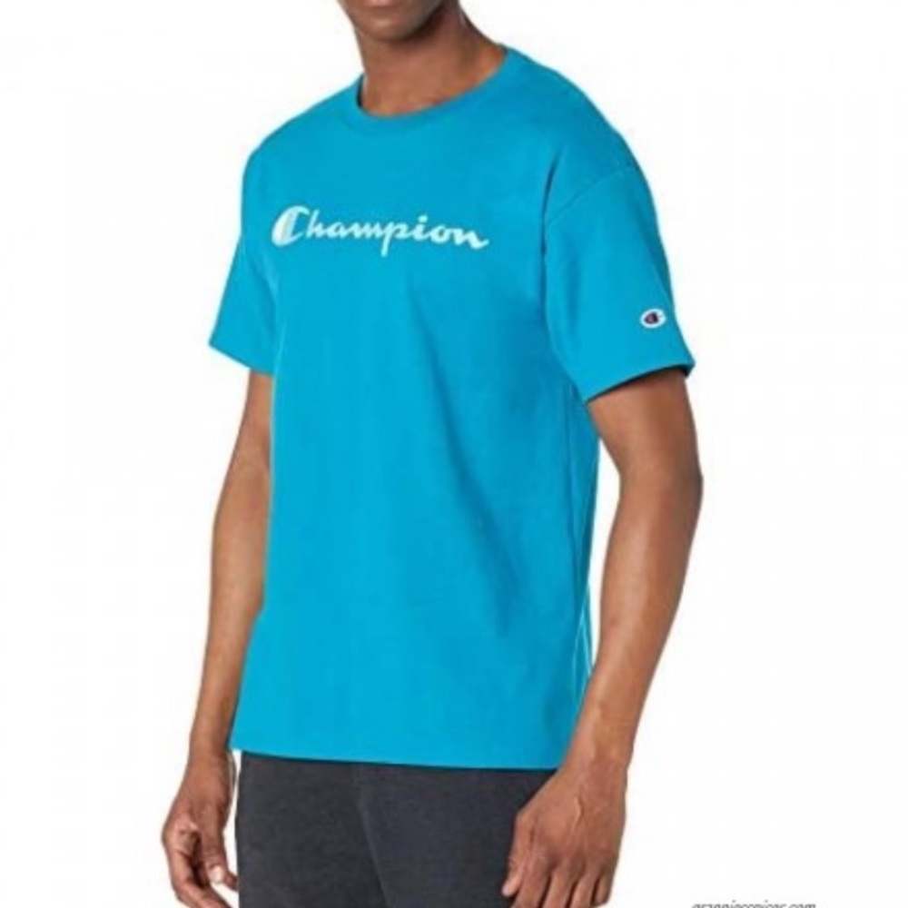 Champion Rockin teal t shirt
